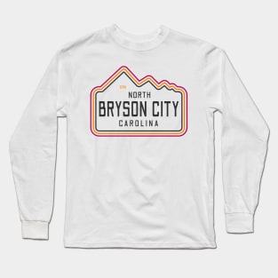 Visiting NC Mountain Cities Bryson, NC Neon Range Long Sleeve T-Shirt